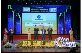 Công ty Đo đạc Xây dựng Thương mại Toàn Gia Phát nhận giải thưởng TOP 10 THƯƠNG HIỆU MẠNH ASEAN 2020